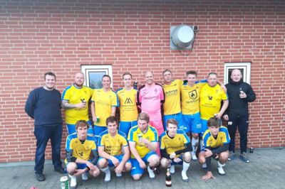 Aulum IF's serie 6-hold er rykket op i serie 5 efter weekendens sejr. Foto: Privatfoto