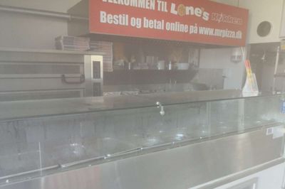 Lones Køkken er hårdt ramt efter et brud på en ledning. Foto: Privatfoto