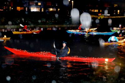 Herning Kajak Klub stillede med et dusin både.
