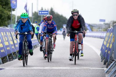 Da der var EM i cykling i Herning i august 2017, blev der holdt et familieløb på EM-ruten. 31. august får børnefamilierne igen mulighed for at komme en tur ud på jernhesten. ? Foto: Tom Laursen