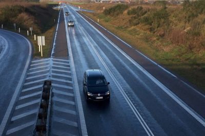 Motortrafikvejen her syd for Herning er et af hullerne.
Foto: Ole Skydt