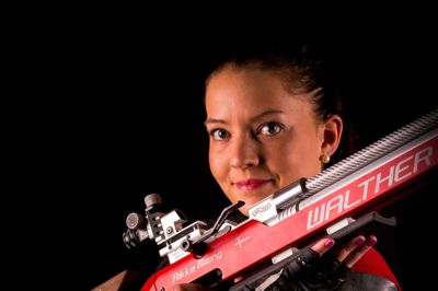 Rikke Mæng Ibsen har i det seneste år vundet medaljer ved både EM og VM. I lørdags blev den 28-årige skytte fra Trehøje Skytteforening dansk mester for tredje gang. ? Foto: PR-foto