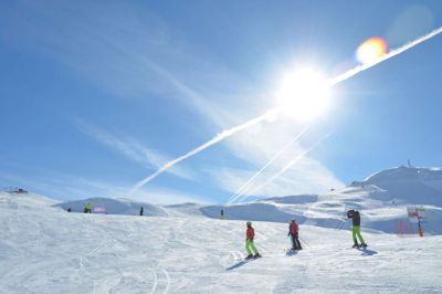 Smukt er der i Livigno, når solen skinner.