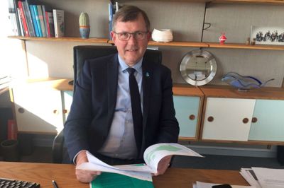 Borgmester Hans Østergaard (V) ærgrer sig. ?Foto: Ole Skydt