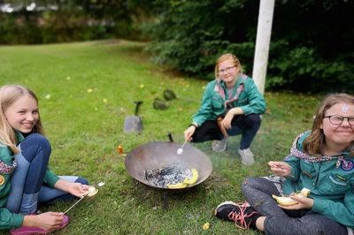 Pigespejderne i Videbæk er blevet flere. Foto: Privatfoto