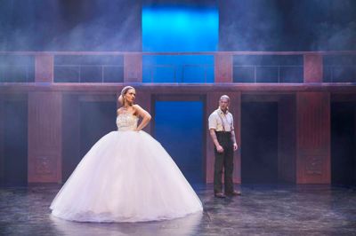 Annette Heick som Evita. PR-Foto: Mingophoto.