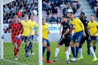 FC Midtjylland tabte på hjemmebane til Brøndby 1-2, og mistede yderlige skridt i guld-kampen. Foto: Tom Laursen