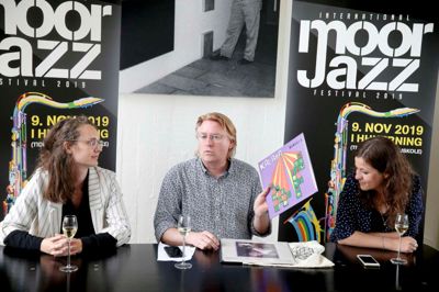 Marie Lilholt, Niels Overgård og Rikke Andersen afslørede onsdag eftermiddag detaljerne for Moorjazz Festival. ? Foto: Flemming Hansen