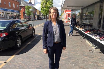 - Sammen er vi stærke, siger Anita Søjbjerg, formand for Videbæk Handel og Erhverv. ? Foto: Ole Skydt