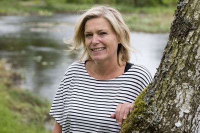 Kristina Taaning, daglig leder af Skovsnogen, glæder sig til det store rykind af pigespejdere. Hun fortæller, at man har købt noget skov og mark for at få plads til lejren, der kommer til at ligge syd for Skovsnogen. foto: Tom laursen