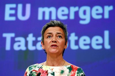 Margrethe Vestager er i løbet af sine fem år som EU’s konkurrencekommissær blevet en af de kommissærer, der er bedst kendt i både Bruxelles, medlemslandene og resten af verden. Hun optræder hyppigt i medierne og har åbent meldt sin interesse til at tage over efter kommissionsformand Jean-Claude Juncker. Men det er en kompliceret kabale uden klar løsning. Foto: Francois Lenoir/Reuters