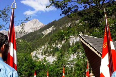 I 2014 rejste FDF også til udlandet. Dengang gik turen til Schweiz. Foto: Privatfoto