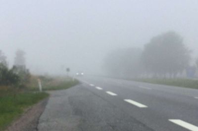 Man skal passe på i trafikken her til morgen visse steder. Foto: Jette Bentsen