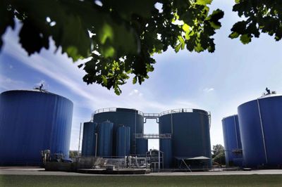 Biogasanlægget i Studsgård vil de kommende år vokse sig større. Foto: Henrik Ole Jensen