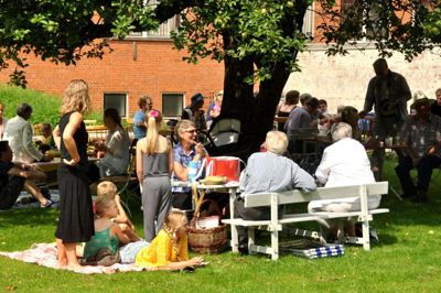 På søndag er der atter landsbyfest på Frilandsmuseet Herning i Museumsgade. Foto: Pr-foto