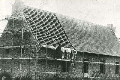 I år er det 100 år siden missionshuset Tabor blev bygget på Bredgade i Bording. Det bliver fejret med åbent hus lørdag 7. september. Foto: Bording Lokalhistorisk Arkiv