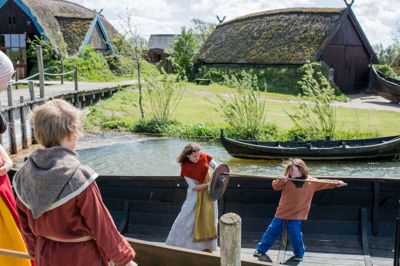 En del af pengene fra feriefonden gik til udvikling af Bork Vikingehavn, der har 65.000 årlige gæster. Foto: Privatfoto