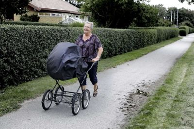 Anne Helene Jensen har været på flere ture med sin barnevogn. Foto: Henrik Ole Jensen