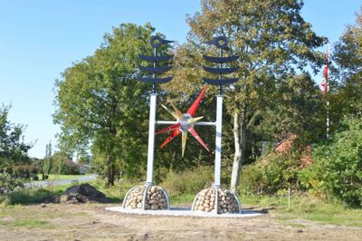 Den nye byport er placeret på Risbjergvej og bliver officielt indviet i begyndelsen af den kommende måned. Foto: Flemming Thulstrup
