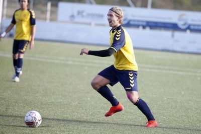 Emil Albrechtsen og resten Vildbjerg-holdet leverede en fokuseret, fighterindsats af rang, da Hobro IK blev slået i sæsonens sidste kamp. Foto: Flemming Hansen (Arkiv)