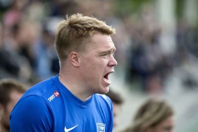 Træner Casper Johnsen og hans Tjørring-mandskab var allerede før sidste spillerunde sikre på førstepladsen i Jyllandsserien. Foto: Tom Laursen