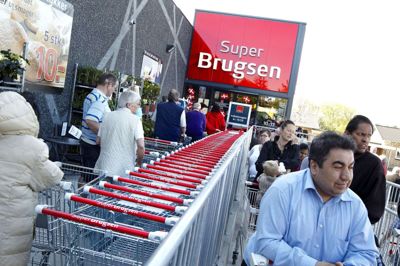 Der var stor opmærksomhed, da Superbrugsen åbnede på Glentevej i 2011, men siden viste det sig svært at drive butik på stedet. Nu pønser en fitnesskæde på at rykke ind i lokalerne. Foto: Tony Brøchner