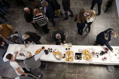 Fra et tidligere julemarked på Videbæk Kristne Friskole. Foto: Flemming Hansen