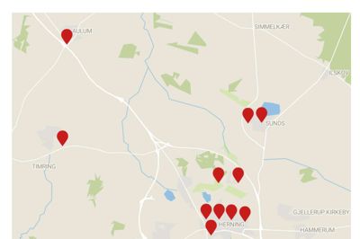 Siden 2000 har Midt- og Vestjyllands Politi haft 13 drabssager i Herning Folkeblads udgivelsesområde.