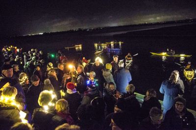 Lysfesten ved Fuglsang Sø falder i år på en lørdag aften 21. december. Foto: Tom Laursen
