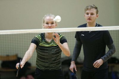 Doubleeksperten Malene Kæseler har lidt uvant spillet damesingle i de første to holdkampe for Ikast. Men den opgave har hun løst godt med to sejre i to kampe. Foto: Flemming Hansen