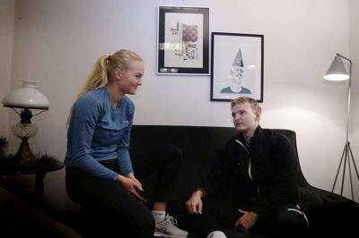 Malene og Rasmus Kæseler er bevidste om, hvor meget de som søskende har hjulpet hinanden på vejen til eliten af dansk badminton. De har begge vundet DM-guldmedaljer og er i dag profiler i landets næstbedste række for Ikast FS. Foto: Flemming Hansen