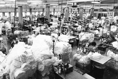I 83 år havde Femilet hovedsæde i Herning, men i 2019 flyttede administrationen til Aarhus og lagerfaciliteterne til Frankrig. Foto: Herning Lokalhistoriske Arkiv