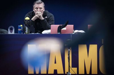 Landstræner Nikolaj Jacobsen havde søndag eftermiddag sin EM-trup samlet til træning i Malmö Arena inden mandagens gruppekamp mod Ungarn. Foto: Liselotte Sabroe/Ritzau Scanpix