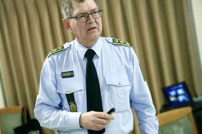 Efter næsten 43 års ansæsttelse ved politiet går politidirektør i Midt- og Vestjyllands Politi, Jens Kaasgaard, på pension ved udgangen af marts. Foto: Henrik Ole Jensen