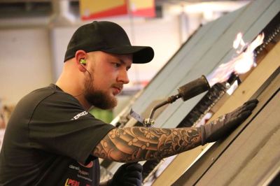 Der skal være fuld koncentration på, hvis man skal vinde DM i Skills. Foto: Learnmark Horsens