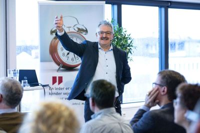Peter Lindgren slog et slag for den coach, der skal lede begivenhederne, når en virksomhed skal udvikle forretningsmodelller. Foto:Tom Laursen