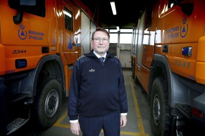 Brigadechef Ole Mæhlisen, der fylder 60 år 27. februar, har været en del af Beredskabsstyrelsen i 40 år. Foto: Flemming Hansen