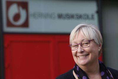 Benedikte Sten Andersen, tidligere leder af Herning Musikskole, skal være højskoleforstander. Foto: Henrik Ole Jensen