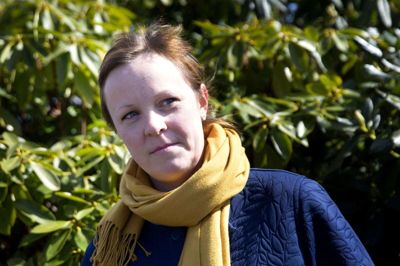 Sygeplejerske Kathrine Aaskov kan ikke blive testet, selvom hun har symptomer på at være smittet med coronavirus. Hun nåede at arbejde tre vagter på corona-afdelingen på Regionshospital Herning, inden hun fik symptomer. Foto: Tom Laursen