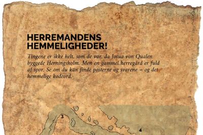 Sådan ser museets skattekort ud - her er det Herningsholm.