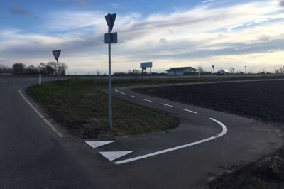 Nu skal cykelstien gøres færdig helt ind til Videbæk. Foto: Ole Skydt