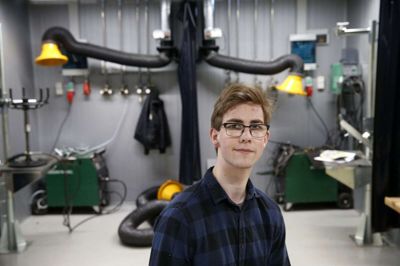 20-årige Lasse Pagh er en af idémagerne bag Facebook-kampagnen »Red vores studentertid«, der på kort tid har fået kæmpe opbakning. Foto: Flemming Hansen