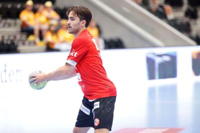 Anton Bramming og HCM-mandskabet besejrede HC København i årets sidste kamp i 1. division.