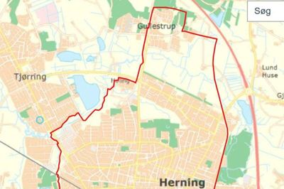 En ny mountainbikerute rundt om Herning skal tage udgangspunkt i eksisterende cykelstier, som suppleres med mountainbikespor. Kort: Herning Kommune