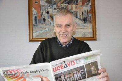Thorkil Christensen, medejer og bestyrelsesformand i OTM Avistryk i Ikast, fylder 70 år. Foto: Aars Avis