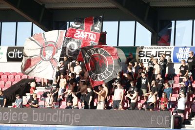 300 tilskuere måtte FCM lukke ind til kampen mod AGF. Til kampen mod FC København ser det ud til, at der må kommer markant flere. Foto: Tom Laursen
