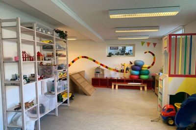 Huset No7 har allerede en legestue, så de fysiske rammer til »Fars Legestue« er på plads. Der vil dog blive købt yderligere legetøj til projektet. Foto: Privatfoto
