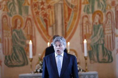 Morten Frank Larsen var for tre år siden med til indvielsen af Herning Kirkes nyrenoverede orgel. Foto: Flemming Hansen