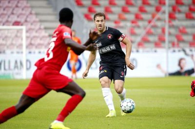 Anfører Erik Sviatchenko viste et sjældent lavt bundniveau i hjemmekampen mod Nordsjælland, hvor han kostede et mål og også var lidt impliceret i de to øvrige. Foto: Tom Laursen
