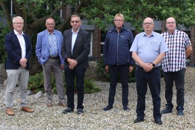 Skatteankenævn Vestjylland Syd. Fra venstre er det Martin Damholdt (formand), Kent Falkenvig, Aksel Gade Hansen, Kent Heide, John G. Christensen og Vagn Stranddorf. Foto: Privatfoto